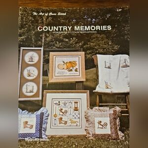 Country Memories Counted Cross Stitch Charted Designs Book Linda Myers 1981